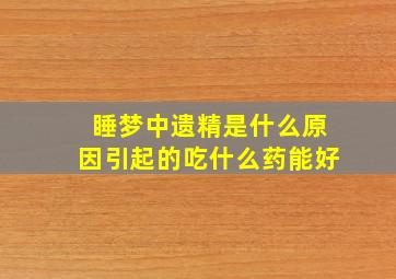 睡梦中遗精是什么原因引起的吃什么药能好