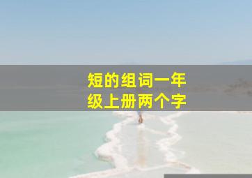 短的组词一年级上册两个字