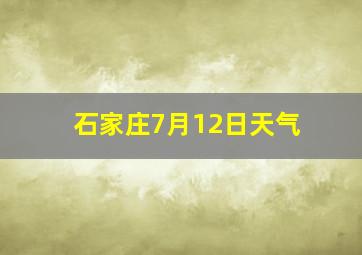 石家庄7月12日天气