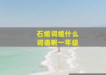 石组词组什么词语啊一年级