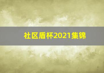 社区盾杯2021集锦