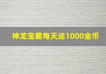 神龙宝藏每天送1000金币