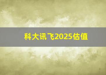 科大讯飞2025估值