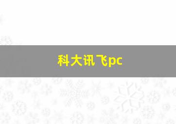 科大讯飞pc