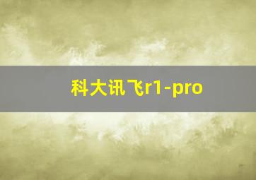 科大讯飞r1-pro