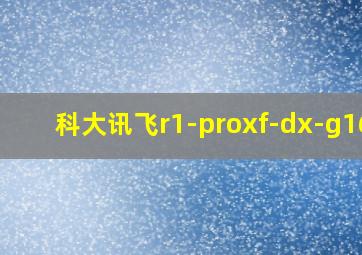 科大讯飞r1-proxf-dx-g16e