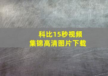 科比15秒视频集锦高清图片下载