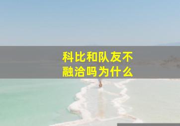 科比和队友不融洽吗为什么