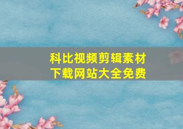 科比视频剪辑素材下载网站大全免费