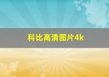 科比高清图片4k