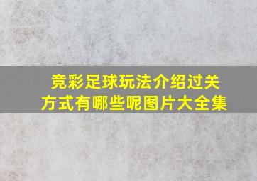 竞彩足球玩法介绍过关方式有哪些呢图片大全集