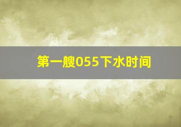 第一艘055下水时间