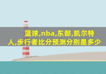 篮球,nba,东部,凯尔特人,步行者比分预测分别是多少