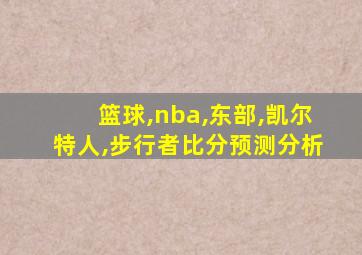 篮球,nba,东部,凯尔特人,步行者比分预测分析