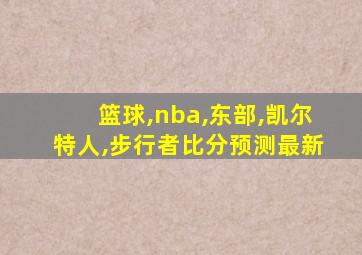 篮球,nba,东部,凯尔特人,步行者比分预测最新