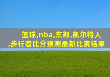 篮球,nba,东部,凯尔特人,步行者比分预测最新比赛结果