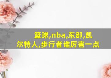 篮球,nba,东部,凯尔特人,步行者谁厉害一点