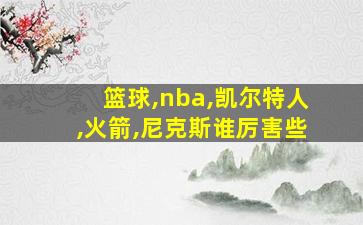 篮球,nba,凯尔特人,火箭,尼克斯谁厉害些