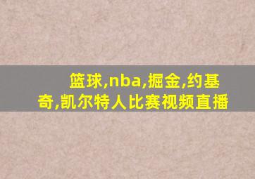 篮球,nba,掘金,约基奇,凯尔特人比赛视频直播