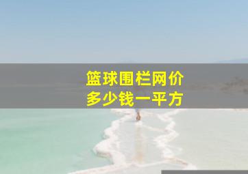 篮球围栏网价多少钱一平方