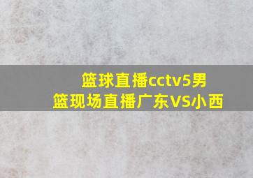 篮球直播cctv5男篮现场直播广东VS小西