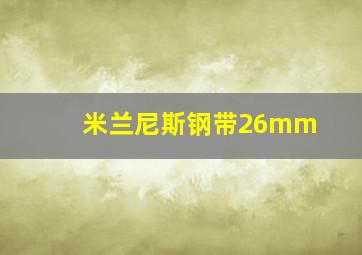 米兰尼斯钢带26mm