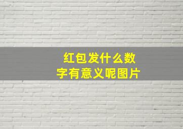 红包发什么数字有意义呢图片