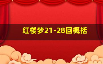 红楼梦21-28回概括