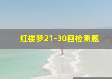 红楼梦21-30回检测题