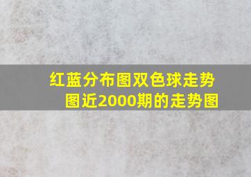 红蓝分布图双色球走势图近2000期的走势图