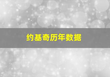 约基奇历年数据