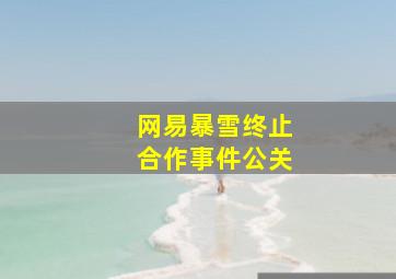 网易暴雪终止合作事件公关