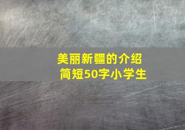 美丽新疆的介绍简短50字小学生