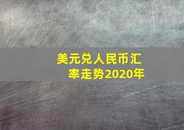 美元兑人民币汇率走势2020年