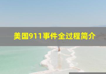 美国911事件全过程简介