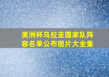 美洲杯乌拉圭国家队阵容名单公布图片大全集