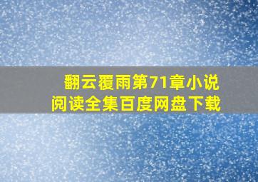 翻云覆雨第71章小说阅读全集百度网盘下载