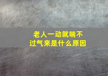 老人一动就喘不过气来是什么原因