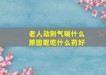 老人动则气喘什么原因呢吃什么药好