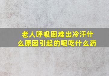 老人呼吸困难出冷汗什么原因引起的呢吃什么药