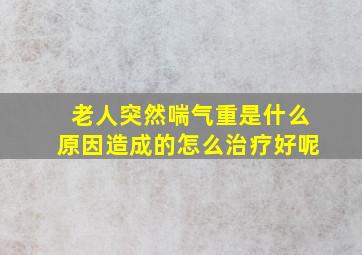 老人突然喘气重是什么原因造成的怎么治疗好呢