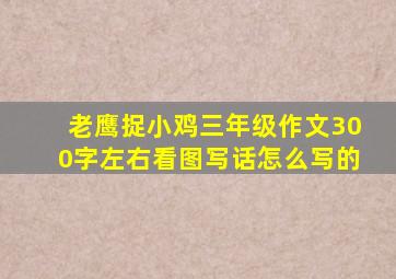 老鹰捉小鸡三年级作文300字左右看图写话怎么写的