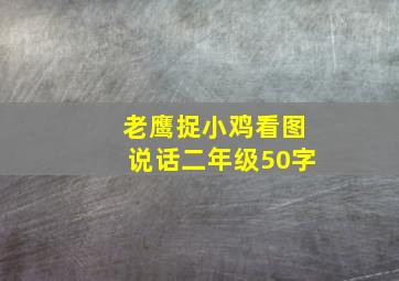 老鹰捉小鸡看图说话二年级50字