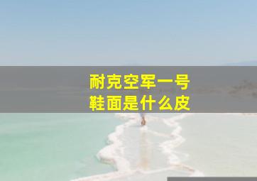 耐克空军一号鞋面是什么皮