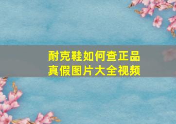 耐克鞋如何查正品真假图片大全视频