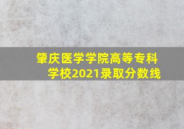 肇庆医学学院高等专科学校2021录取分数线