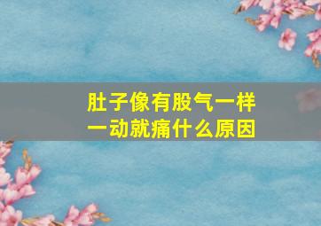 肚子像有股气一样一动就痛什么原因