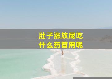 肚子涨放屁吃什么药管用呢