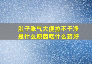 肚子胀气大便拉不干净是什么原因吃什么药好