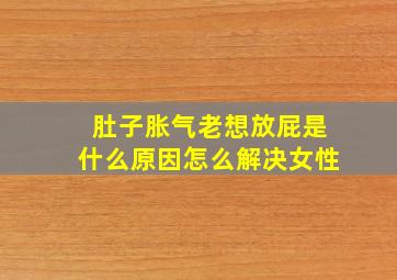 肚子胀气老想放屁是什么原因怎么解决女性